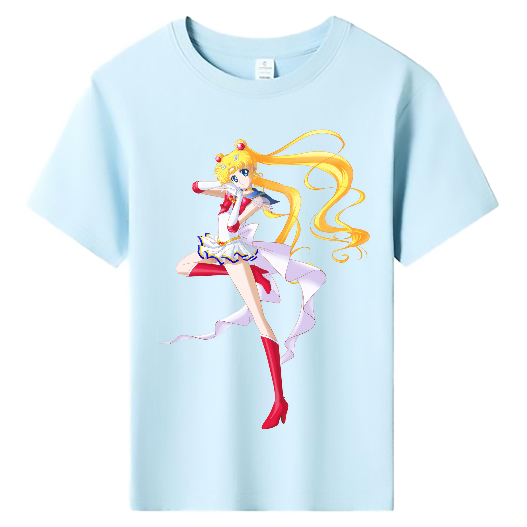 （画像用） 美少女戦士セーラームーン 月野 うさぎ つきの うさぎ Sailor Moon Tsukino Usagi 綿100％キッズTシャツ（フロントプリント）